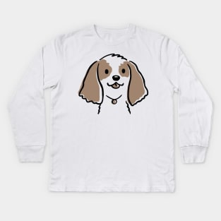 Cocker Spaniel Cartoon Dog Kids Long Sleeve T-Shirt